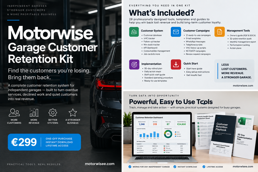 MotorWise Garage Customer Retention Kit