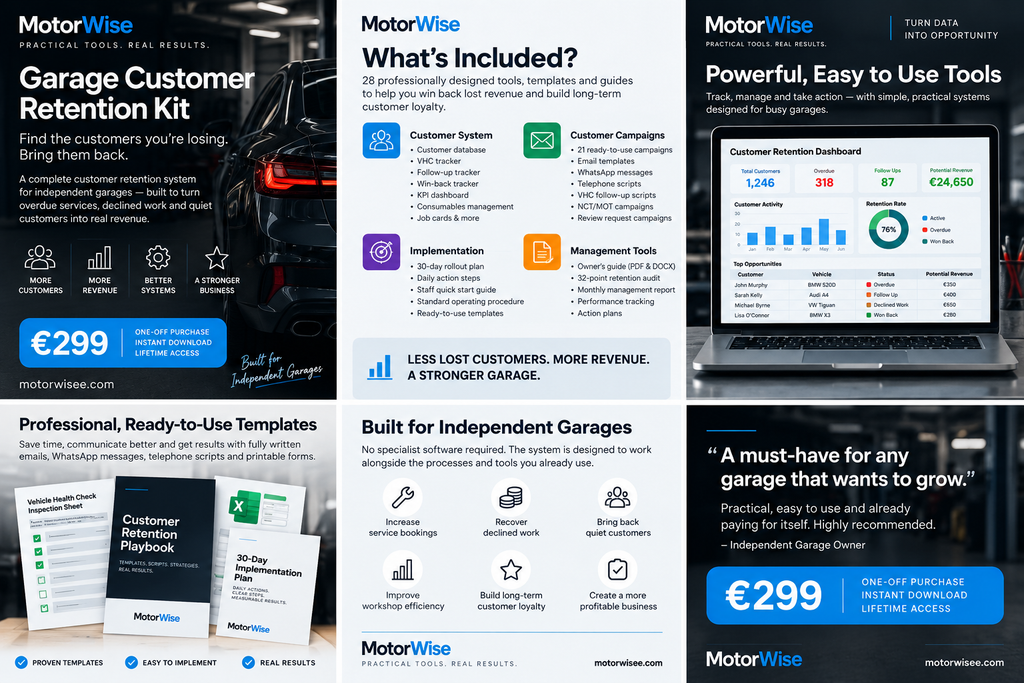MotorWise Garage Customer Retention Kit