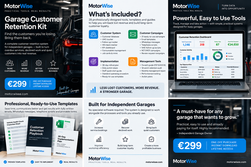 MotorWise Garage Customer Retention Kit
