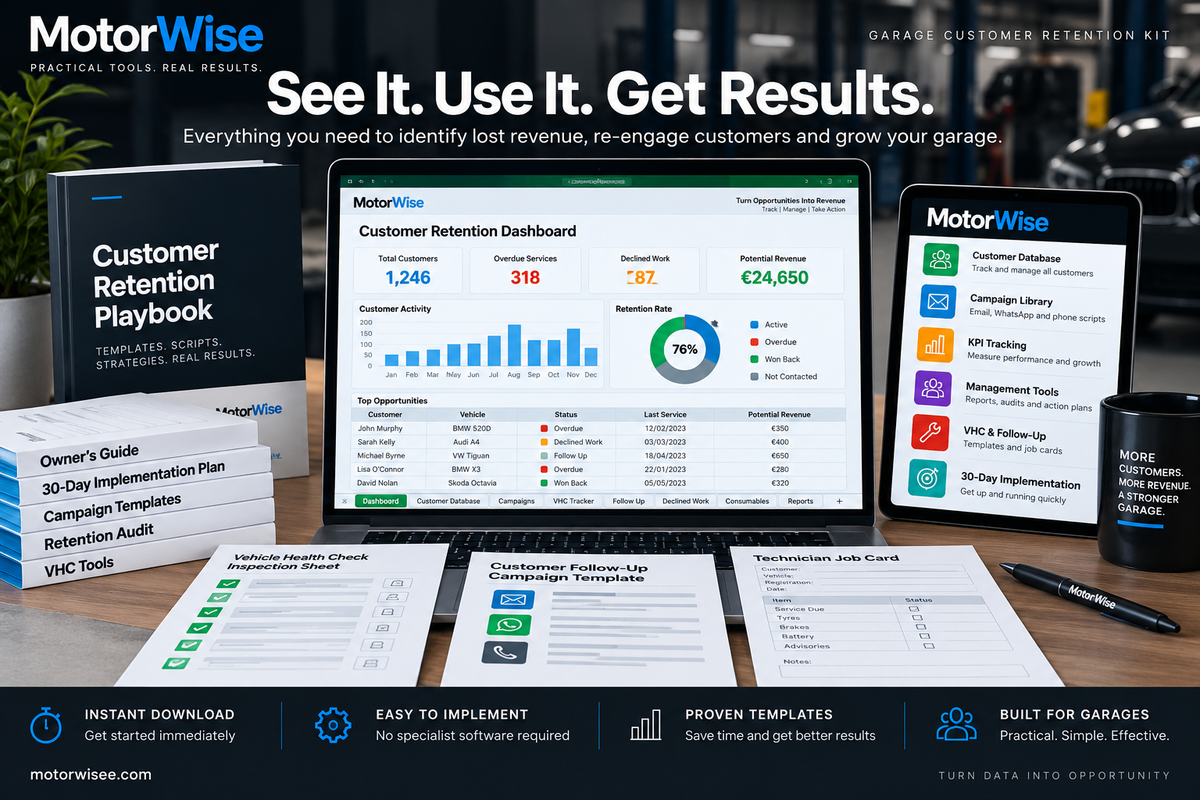 MotorWise Garage Customer Retention Kit